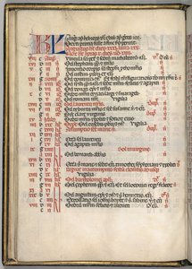 Missale: Høst. :: August kalenderside, ೧೪೬೯. av Bartolomeo Caporali