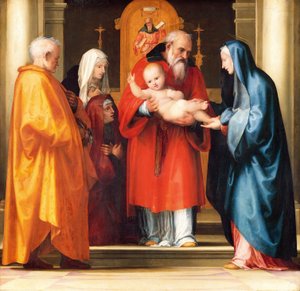 Presentasjon av Jesus i tempelet (detaljer)