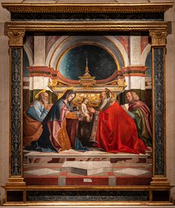 Presentasjon av Jesus i tempelet av Bartolomeo Montagna