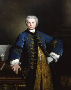 Portrett av sangeren Farinelli Carlo Broschi 1705-1782, 1734. av Bartolomeo Nazari