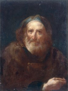 Portrett av en gammel mann av Bartolomeo Nazzari