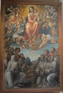 Bartolomeo Neroni kalte pinnsvinet, Madonna med brødrene i selskapet av Bartolomeo Neroni