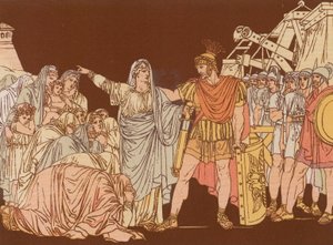 Coriolanus og moren hans av Bartolomeo Pinelli
