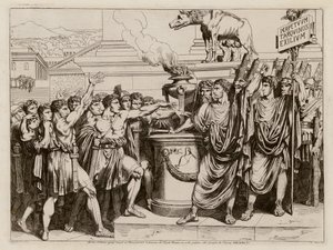 Brutus#39; ed (etsning) av Bartolomeo Pinelli