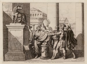 Horatienes ed (etsing) av Bartolomeo Pinelli