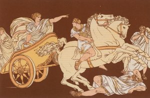 Tullia kjører over liket av faren av Bartolomeo Pinelli
