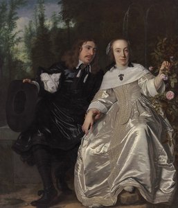 Abraham del Court og hans kone Maria de Kaersgieter, 1654