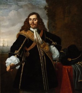 Portrett av kaptein Gideon de Wildt (1624-1665) - Maleri av Bartholomeus van der Helst (1613-1670), olje på lerret (135,8x119 cm)