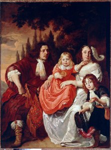 Portrett av Reepmaker-familien (olje på lerret