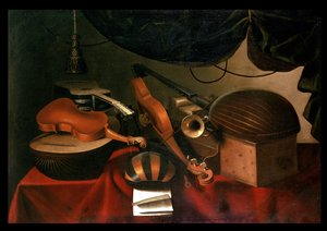 Musikalsk stilleben av Bartolommeo Bettera