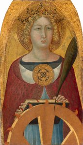 Den hellige Katarina av Alexandria, ca. 13351340.