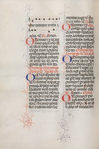 Missale: Fol. 146v: Musikk til forskjellige bønner..., 1469. av Bartolommeo Caporali