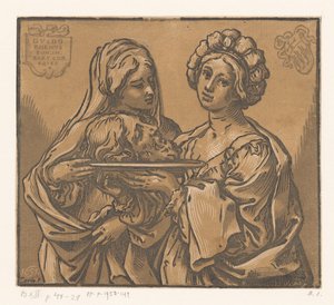 Herodias og Salome med hodet til døperen Johannes av Bartolommeo Coriolano