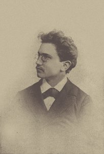 Portrett av komponisten Hans Huber 1852-1921, 1898. av Basel . Photo studio Taescher and