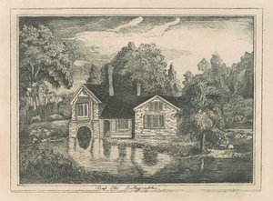 Hus ved en dam