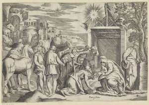 Tilbedelse av kongene av Battista Franco