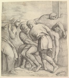 Gravleggingen. av Battista Franco Veneziano