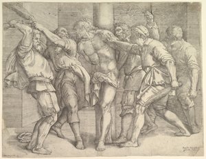 Flageleringen, ca. 1552-61.