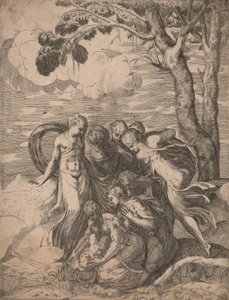 Funnet av Moses, 1540-årene. av Battista del Moro