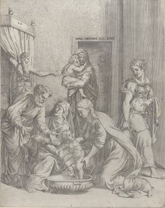 Den hellige familie, 1535-73., 1535-73. av Battista del Moro