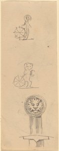 Ark med skisser [recto] av Beatrice Godwin Whistler