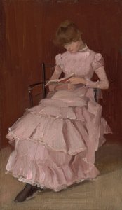 Ferskenblomst, ca. 1890–1894 (olje på tre) av Beatrix Whistler