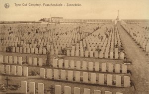 Tyne Cot kirkegård i Passchendaele av Belgian Photographer