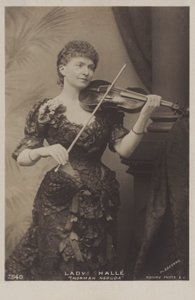 Wilma Neruda, Lady Halle, moravisk fiolinist av Belgian Photographer
