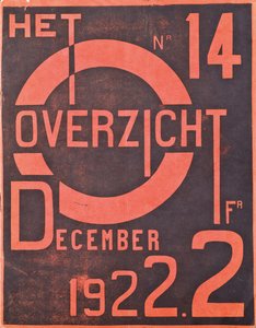 Forside for desemberutgaven av magasinet "The Overview", 1922 av Belgian School