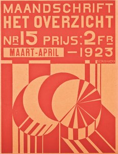 Forside for mars-april 1923-utgaven av magasinet "Het Overzicht", 1923 av Belgian School