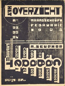 Forside til bladet "Oversikten", ca. 1921-1925 av Belgian School