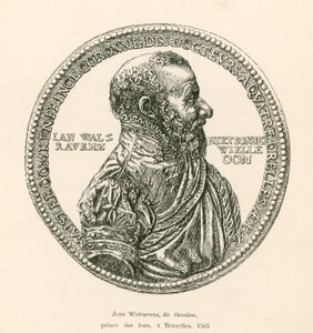 Jean Walravenz, kjent som Oomken, Prince of Fools, i Brussel, 1563 av Belgian School
