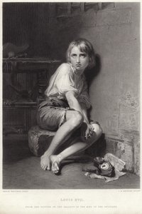Louis XVII i tempelet av Belgian School