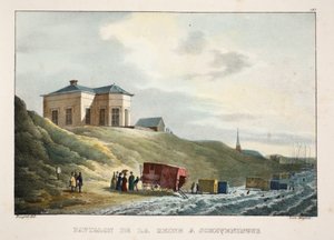 Dronningens paviljong i Scheveningen, ca. 1895 (fotokrom) av Belgian School