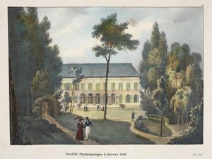 Phylharmonic Society i Antwerpen 1826, ca. 1895 (fotokrom) av Belgian School