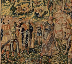 Historien om Kyros II den store, ca. 1590 (teppe) av Belgian School