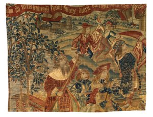 Tapestry, Jason in Search of the Golden Fleece, muligens fra Tournai, ca. 1510 (ull) av Belgian School