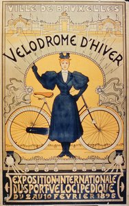 Vinter Cycle Racing Track, International Exhibition of Velocipede Sports Brussel, 2.-10. februar 1895 av Belgian School