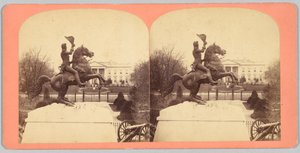 Den kolossale rytterstatuen i bronse av general Andrew Jackson av Bell and Brother