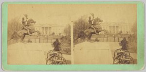 Den kolossale bronse rytterstatuen av general Andrew Jackson av Bell and Brother