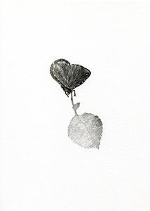 Suspense, 2014 (tregravering på papir) av Bella Larsson