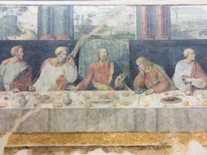 Den siste kveldsmat, detalj av Benedetto Coda