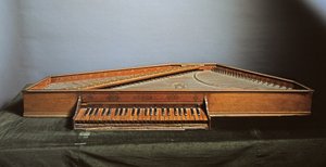 Spinetta, Venezia 1568 (blandet media) av Benedetto Floriani.