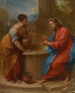 Kristus og kvinnen i Samaria, 1715-20.