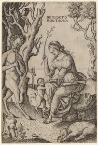 Satyr-familien av Benedetto Montagna