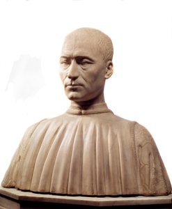 Byste av Philippe Strozzi (eller Filippo) (1489-1538), italiensk kondottiere og politiker. Marmorskulptur av Benedetto da Maiano (1442-1497) Paris fra 1400-tallet, Louvre-museet.