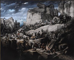 Hannibal krysser Alpene av Benedict Masson