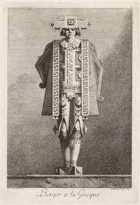 Gresk maskerade: Shepherd a la Grecque Plate 5, 1771.