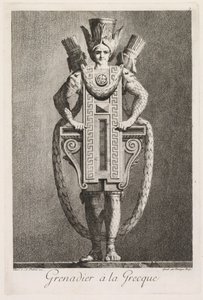 Gresk maskerade: Gresk granateple (plate 3) av Benigno Bossi