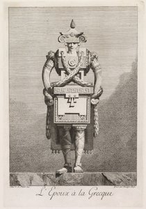 Masquerade à la Grecque: Brudgommen à la Grecque Plate 7, 1771.